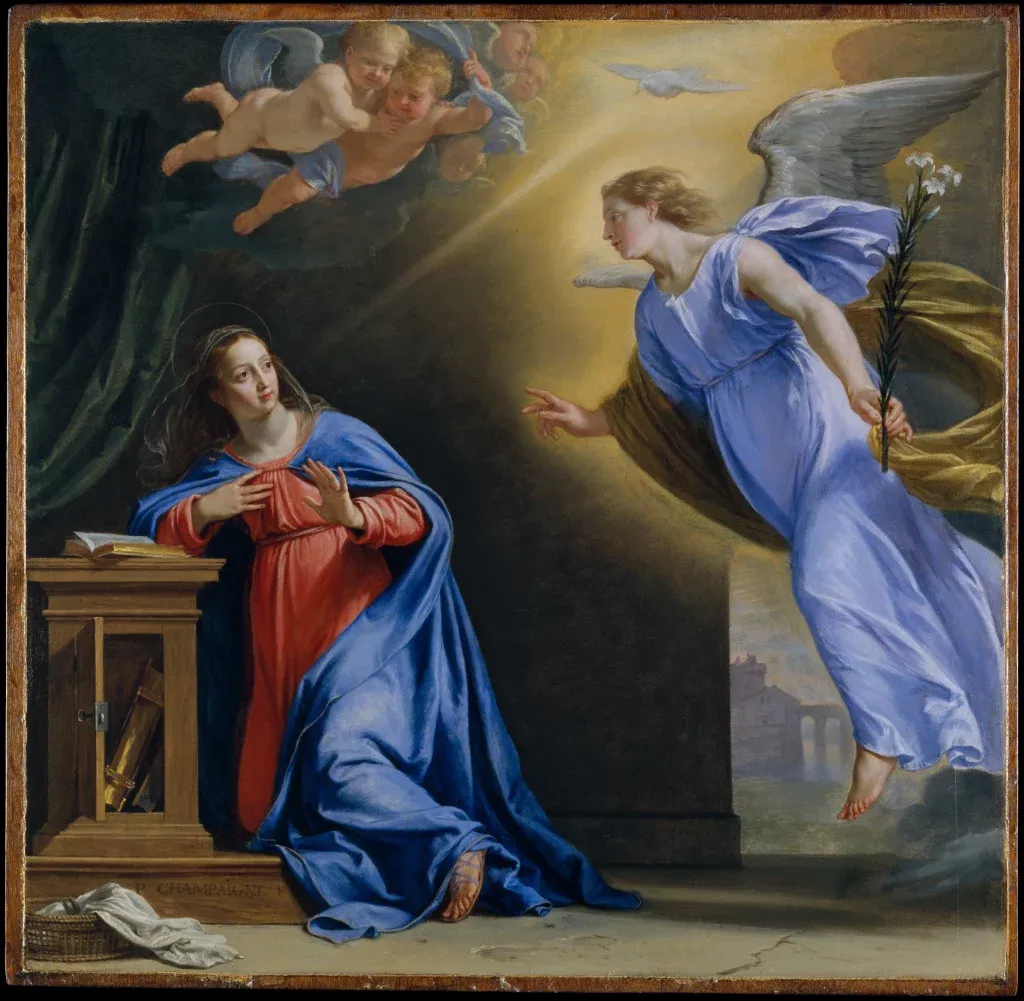 Sứ thần Thiên Chúa truyền tin cho Đức Trinh nữ Maria (Philippe de Champaigne, 1602-1674)