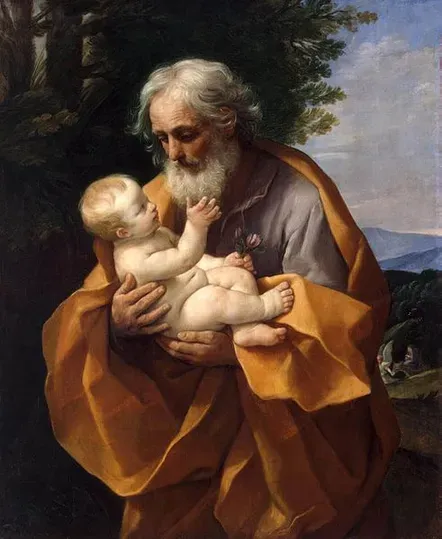 Lễ bổn mạng Thánh Giuse cùng Hài nhi Giêsu (Guido Reni 1575-1642)