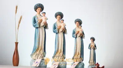 Cận cảnh khuôn mặt hiền từ của Đức Mẹ La Vang trong mẫu tượng Filumena